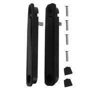 Manija Oculta de Repuesto para Ventana Corrediza, 2 Piezas | Negro Ranura 25-30mm y 141-148mm, Uso Izquierdo o Derecho Aleación de Zinc, Rotación Completa