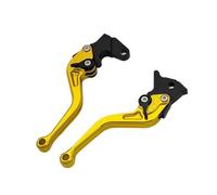 Manija Palanca Freno Accesorios para Motocicletas Manetas De Freno Embrague Delanteras Traseras Ajustables Manillar para SXR 700/900 2016-2021(Yellow 147mm)