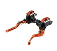 Manija Palanca Freno Cilindro maestro de motocicleta de 7/8", bomba de freno hidráulico, embrague, 50 CC-300 CC, manija de palanca, manillar Palanca Embrague Freno(Orange)