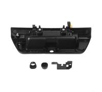 Manija para portón trasero con cámara y agujero para lámpara LED para XLT 2015-2017, pestillo de puerta trasera de repuesto para tapa de maletero, negro, pieza compatible FL3Z9943400AA