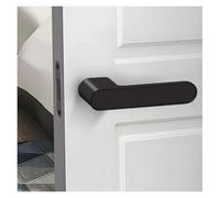 Manija Para Puerta Interior Cerradura de puerta con manija de una palabra, cerradura oculta con ojo de cerradura, cerradura de puerta silenciosa magnética for estudio, ecología minimalista(Round)