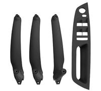 manija para puerta Juego de 4 embellecedores interiores para manijas de puertas de coches con volante a la izquierda o a la derecha, compatible con BMW E70, E71, E72, X5 y X6.(Model B RHD Black)