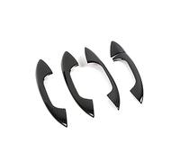 Manija puerta coche cubierta manija accesorio exterior fibra carbono modificar el ajuste marco para Mercedes A C E para clase GLC W177 W213 W205 X253(CarbonFiberColor A)