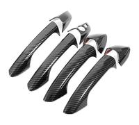 Manija Puerta Coche Para Benz Para CLA CLA-Class Cobertura Completa Orificio Único Manijas Puerta Tirador Taza Decorativos Anti-rayaduras(1 Smart Carbon Fiber Pattern)