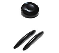 Manija Puerta Exterior Coche Para Mini S Para JCW Para Coopers F56 F57 Cubiertas Manijas Puertas Y Cubierta Tanque Combustible Automóvil 2.0T Accesorios Estilo manilla exterior(Negro)