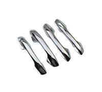 Manija puerta exterior Embellecedor adhesivo para manija de puerta de fibra de carbono ABS cromado para Kia para Rio 4 Xline 2017-2020(Handle 2)