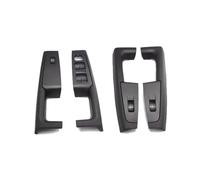 Manija puerta interior coche 4 Uds Beige Gris Negro Manija Puerta Interior Trasera Delantera Marco Reposabrazos Panel De Control Embellecedor 3TD867157 Para Sko&da Para Superb 2008-2013(Black set)