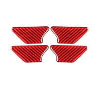 Manija Puerta Interior Coche Cubierta Cuenco Molduras Marcos Pegatinas Para VW Para Golf 6 MK6 Para GTI 2008-2012 Pegatinas diseño coches(rojo)