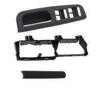 Manija Puerta Interior Coche Panel 3 unids Color Negro Uso de ajuste para VW Passat B5 Interior Manija de la puerta Interruptor de levantador Soporte de soporte Caps Base 3U1 867 179 3B1 867 171 E 3B0