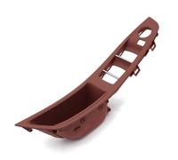 Manija Puerta Interior Para Serie 5 F10 F11 520 523 525 528 530, Cubierta Del Interruptor De La Manija Puerta Elevalunas Panel Tirador Puerta Del Reposabrazos(LHD B RedBrown)