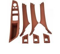 Manija Puerta Interior para Serie 5 para F10 para F18 520i 525i 528i 530 2010-2016 Manijas Interiores Puertas Automóvil Panel Interior Puerta Tirador Cubierta Embellecedora Manija La Puerta Coche(Red
