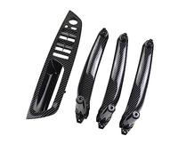 Manija Puerta Para BMW X5 X6 E70 E71 2007-2013 4 Unids/set Juego Tiradores Puerta Conductor Izquierdo Piezas Interiores Automóvil Manilla puerta (Color : LHD Carbon 4Pcs)
