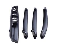 Manija Puerta Para BMW X5 X6 E70 E71 2007-2013 4 Unids/set Juego Tiradores Puerta Conductor Izquierdo Piezas Interiores Automóvil Manilla puerta (Color : RHD Black 4Pcs)