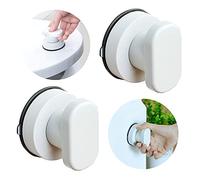 Manija Puerta Ventosa Tiradores de Ventosa de La Manija Tirador de Puerta de Aspiración para Armario de Cajones, Armario, Puertas de Succión, Puerta de Frigorífico, Baño, Puertas de Balcón 2 Piezas