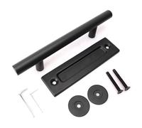 Manija Redonda Negra Brillante Para Gabinete Acero Dulce Construcción Contra La Oxidación Acabado Instalación Sin Esfuerzo Uso En Múltiples Escenarios Manija Redonda De Granero De Acero