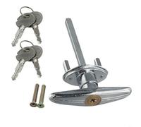 Manija T Lock para puerta de garaje, cerradura de puerta de aleación de zinc con llaves, bloqueo de mango en T resistente para remolque, caravana, mecanismo de cierre de seguridad para cobertizo al