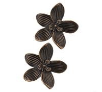 Manijas creativas para cajones de metal con hojas de flores hechas de aleación de zinc, para armarios de cocina y muebles que requieren decoración y herrajes (bronce-2)