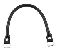 Manijas de bolso de repuesto | Par de asas de cuero detallado de 38 cm | Juego de correa de diseño de hebilla simple | Accesorio de manija de transporte de estilo de moda | Agarre cómodo ligero y