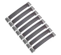 Manijas de cuero, manijas gabinete PU, 8 piezas, tamaños múltiples multicolores(Dark Brown,Hole Distance 160 mm)