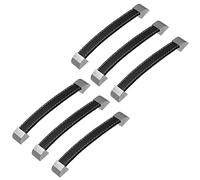 Manijas de cuero para muebles,manija del gabinete, Tiradores de puerta de cuero PU negro for tiradores de cajón de armario, tiradores de muebles de cuero de superficie de estilo moderno de un solo ori