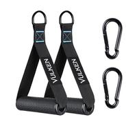 Manijas de ejercicio para cable para gimnasio, mango de entrenamiento de repuesto para banda de resistencia y poleas de máquina de cable, resistente, color negro