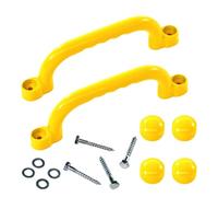 Manijas de escalada, manijas de seguridad para parques infantiles | Grips reutilizables de cabañas en árboles | Juego de 2 barras de mango a prueba de golpes, suministros de seguridad reforzada para