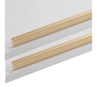 Manijas de gabinete 2 tiradores de armario de aleación de aluminio, redondos en forma de T, de estilo moderno, for cajones y puertas de cocina, for baño, armario y ropero.(Gold,600mm)