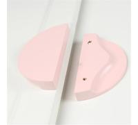 Manijas de gabinete 2 tiradores de madera maciza de colores for armarios, cajones, puertas de cocina, baños y armarios.(Pink,64mm)