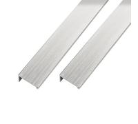 Manijas de gabinete 2 tiradores ocultos de aleación de aluminio for armarios, pomos de cajón en ángulo recto, palancas for puertas de cocina, baños, armarios y roperos.(Silver,80mm)