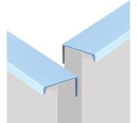 Manijas de gabinete Paquete de 2 tiradores ocultos for armarios, de aleación de aluminio, en ángulo recto, for cajones y puertas de cocina, for baño, armario y ropero.(Blue,300mm)