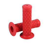 Manijas de la Motocicleta de Goma Suave Manillar Universal manijas para Motocicleta Bicicleta 22mm 7/8inch (Rojo)