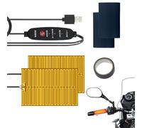 Manijas de motor con calefacción - Película de calentamiento USB rápida, manijas eléctricas de calentamiento, material antideslizante y resistente al agua | Al aire libre Invierno Conducir Scooter