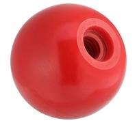 Manijas de perilla de bola, 10 piezas Tractor de torno universal Máquina de manija de perilla de bola redonda de plástico para todas las máquinas herramientas, Perilla de bola de plástico(AM8×25-rojo)