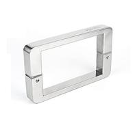 Manijas de puerta de ducha, Tirador de puerta de ducha tubular de vidrio con distancia entre orificios de 145 mm, pomo de acero inoxidable para mampara de ducha, tiradores de puerta de granero con pu