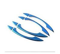 Manijas de Puerta Exteriores para A4 B8 Q3 Q5, Tiras Decorativas para manijas de Puerta, Cubiertas de Auto, Pegatinas (Color: Azul A)