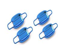 Manijas de Puerta Exteriores para A4, B8, Q3, Q5, Tiras Decorativas para manijas de Puerta, Cubiertas de Auto, Pegatinas (Color: Azul B)