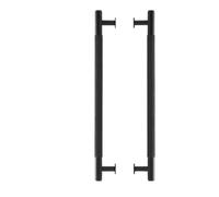 Manijas de puerta moleteadas latón for doble, madera, cuarto ducha, un lado, dos lados, tiradores negros dorados mate para Mamparas De Ducha(P2-QBCF-8XL)