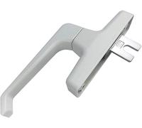 Manijas de ventana, reemplazo de manijas, puertas y accesorios giratorios for puertas batientes con accionamiento de empuje y tracción.(Bianco,Window spindle width 24mm)