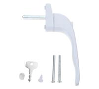 Manijas de ventana universales, Manija universal for ventana de PVC blanca con llave for doble acristalamiento