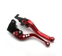 Manijas Dispositivo Freno Maneta De Freno Y Embrague Para Motocicleta Aluminio CNC Para Aprilia Para Shiver 900 2017-2020 Ajustable Manetas Manillar Moto Palanca Embrague(Rojo,Corto)