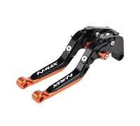 Manijas Dispositivo Freno Manetas De Embrague Freno Para Motocicleta Para Yamaha NMAX160 NMAX155 NMAX125 2015-2024 CNC Ajustables Plegables Y Seis Niveles Moto Palanca Embrague(Color 7)