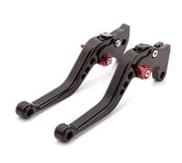 Manijas Dispositivo Freno Manetas De Embrague Y Freno Para Motocicleta Para Suzuki LTZ400 LTZ 400 2003-2009, Manillar Con Palancas Ajustables Resistentes Moto Palanca Embrague(Negro,Corto)