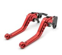 Manijas Dispositivo Freno Manetas De Embrague Y Freno Para Motocicleta Para Yamaha YZF R3 R25 MT03 2015-2025 CNC (manillares Izquierdo Derecho) Moto Palanca Embrague(Rojo,Corto)
