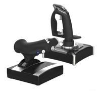 Manijas dobles de control de vuelo simuladas compatibles con PC, PS4, Xbox, joysticks con agarre ergonómico, factor de forma compacto de 36 cm, 2 unidades