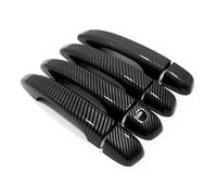 Manijas Exteriores de Puerta para Honda Accord 10.ª generación 2018-2021 Volante a la Izquierda Estilo Fibra de Carbono Color Plata. Embellecedor Adhesivo para manija Exterior de Puerta.