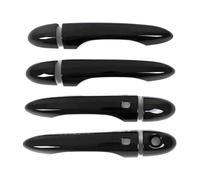 ManiJas Exteriores Para Puertas Cubierta Adhesiva Para Manija De Puerta De Coche Diseño Exterior En Negro Brillante Para FIAT 500X 2016 2017 2018 2019 2020 2021 2022 Y 2023 Exteriores Puertas(For 4-do
