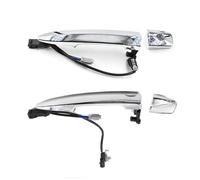 Manijas Exteriores Puerta Delantera Izquierda Derecha para Coche, ABS Plateado para Leaf para Maxima para Murano para Sentra Antideslizante(Front Left Right)