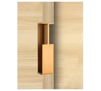 Manijas for puertas corredizas, tiradores empotrados for puertas de armario, tiradores de granero, cajones(Gold-4.5cm,L15cm)