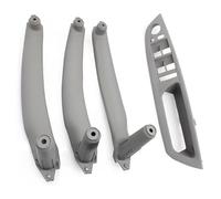 Manijas Interiores Coche Manija Interior Puerta Coche Cubierta Reposabrazos Panel Izquierda Y Derecha Para X5 X6 E70 E71 E72 2007-2014(Rhd Gray Set)