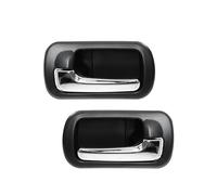 Manijas Interiores Coche Para Civic Sedan 2001 2002 2003 2004 2005 2 Uds Manija Puerta Interior Delantera Trasera Coche Negro Cromado(Posterior)